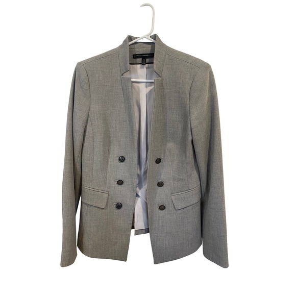 White House Black Market Jackets & Blazers - White House Black Market‎ Gray Blazer Jacket Double Breasted Womens Size 8
